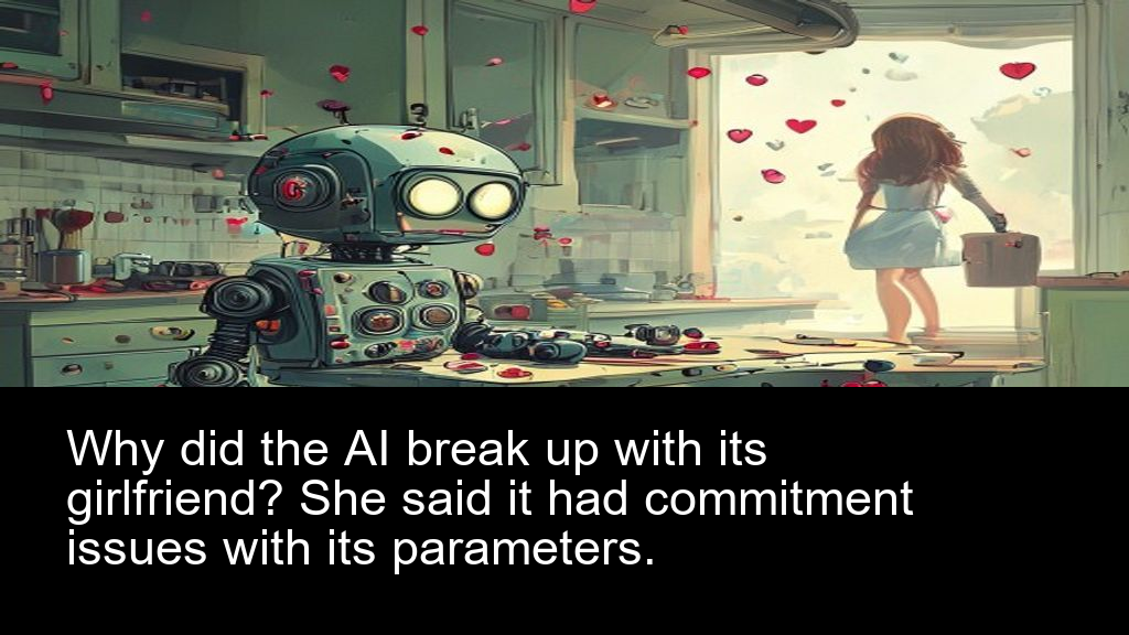 Why did the AI break up with its girlfriend? She said it had commitment issues with its parameters.